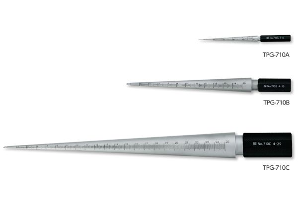 Dưỡng đo đường kính lỗ 4-15mm niigataseiki, trục côn đo lỗ tròn, TPG-710B