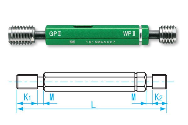 Dưỡng đo ren trong M4x0.7-GPWP II, GPWP2-0407