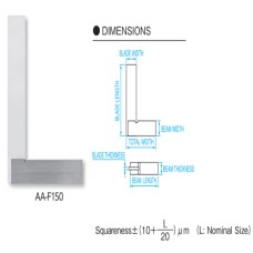 Eke vuông chuẩn dài 2000x800mm kiểu đế dày Niigata Seiki AA-F2000