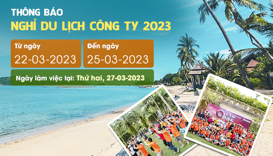 Thông báo nghỉ du lịch năm 2023