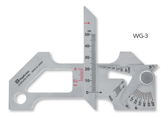 Thước đo mối hàn 0.5-5mm WG-3 niigataseiki, WG-3