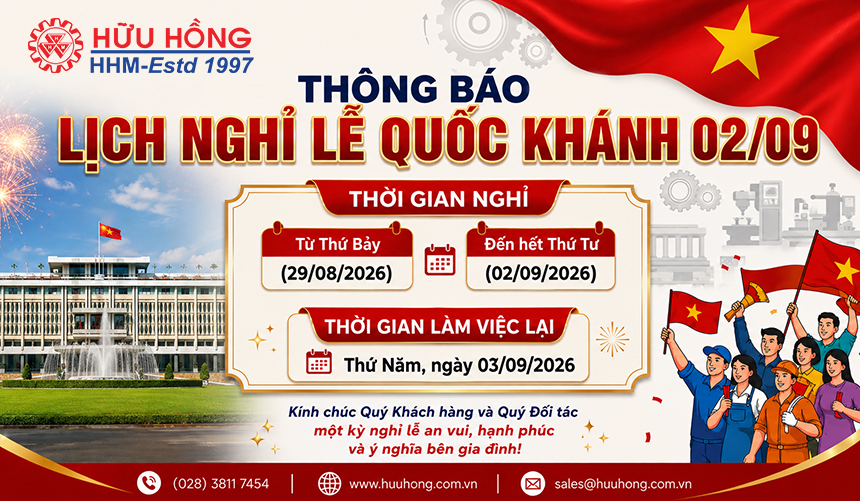 [THÔNG BÁO] Lịch nghỉ Lễ Quốc Khánh 2/9/2026